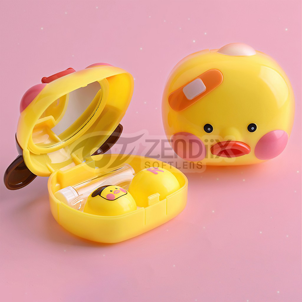 Tempat/Kotak Softlens TRAVEL KIT Motif DUCK/BEBEK