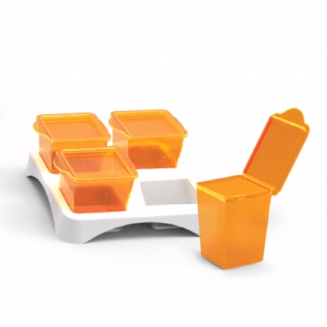 Baby Safe Multi Food Container isi 4 AP009 simpan puree mpasi babysafe