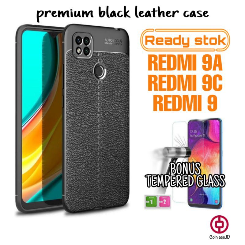 SOFT CASE XIAOMI REDMI 9C / 9A / 9 /8A pro/8 - silicon/casing autofocus hitam [FREE TEMPERED GLASS]