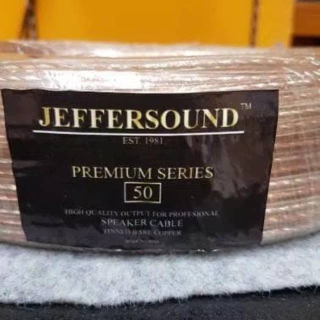 Kabel speaker JEFFERSOUND 2x50 30m