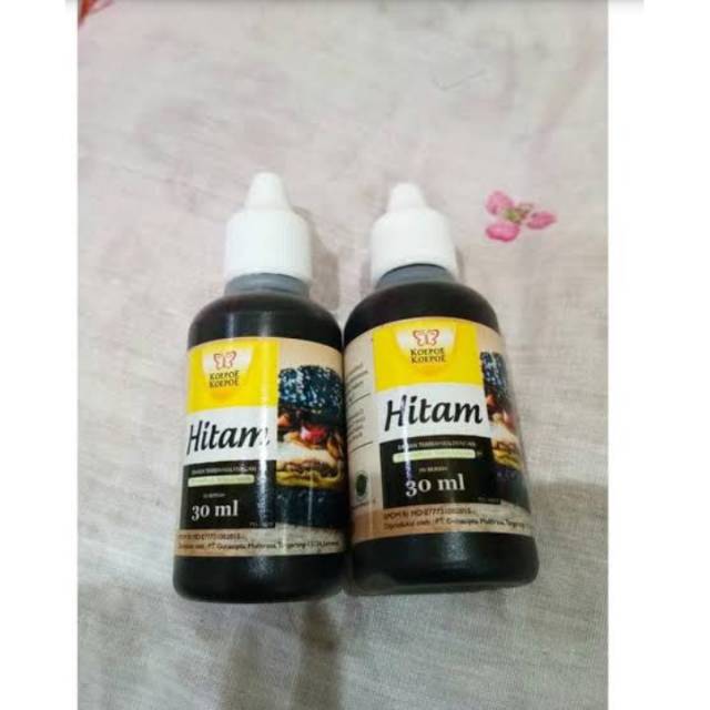 

pewarna cair KUE MAKANAN minuman KUPU KUPU KOEPOE KOEPOE HITAM 30ml