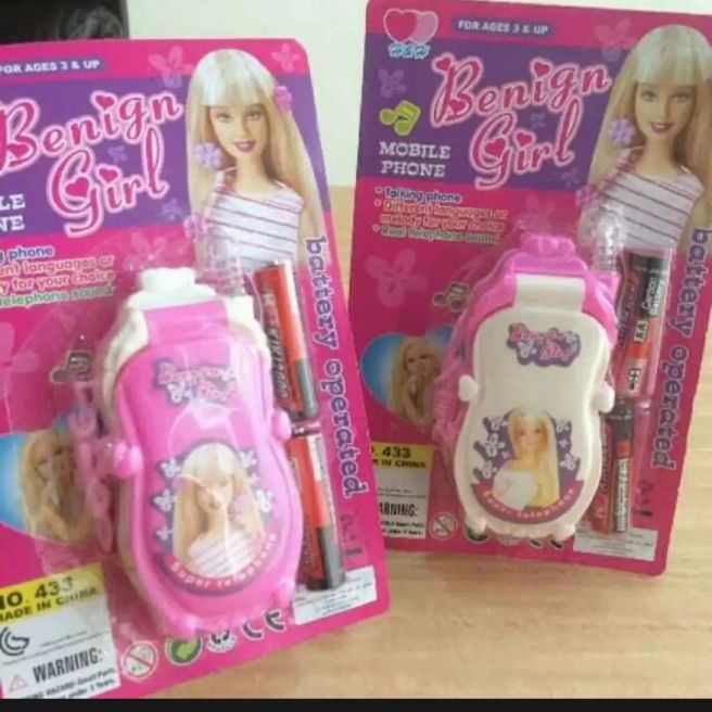 mainan hp lipat barbie
