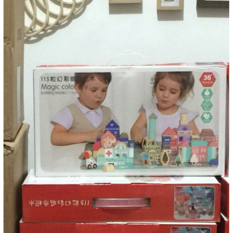 magic color city building blocks titi