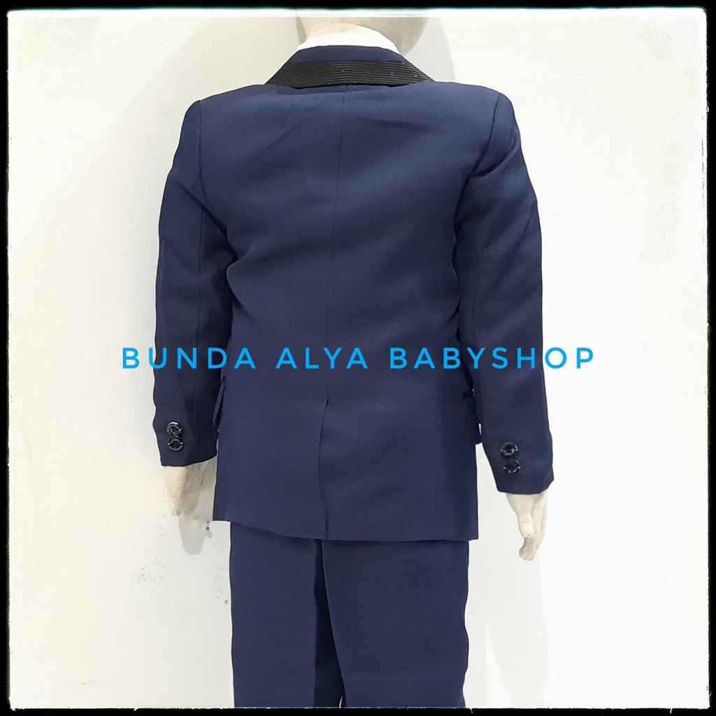 Set Jas Pesta Anak Laki NAVY Lengkap Size 1 2 3 9 10 Tahun Premium 8in1