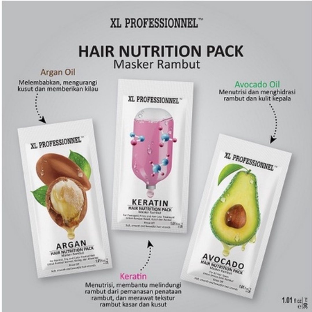 XL Professionnel Hair Nutrition Pack - Hair Mask 30ml