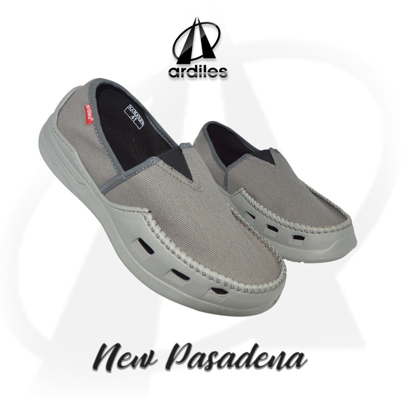 COD - Sepatu slip on pria ardiles original cowok promo terbaru new pasadena hitam full kerja santai