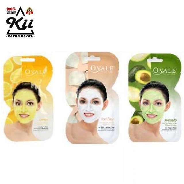 Ovale Facial Mask Sachet - Ovale Masker Pembersih Wajah Sachet 15g