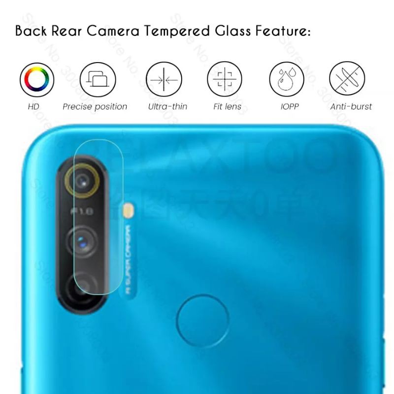 2in1- Tempered Glass Anti Blue Light Realme C3 - Tg Anti Gores Blue Radiasi Realmi C3 Full Layar