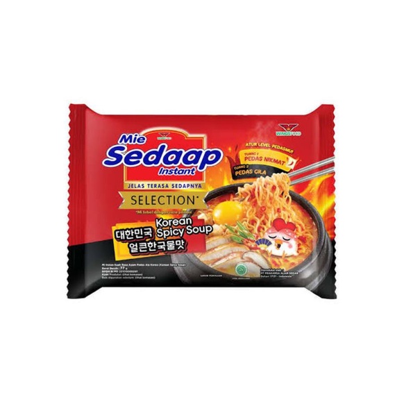 

Mie Sedaap Selection Korean Spicy Soup 77gr