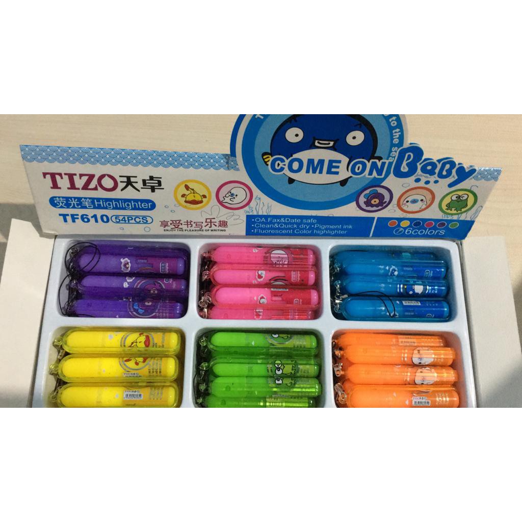 

1 Pcs Highlighter Pen/ Fluorescent Pen / STABILO Kualitas Premium Tizo TF 610