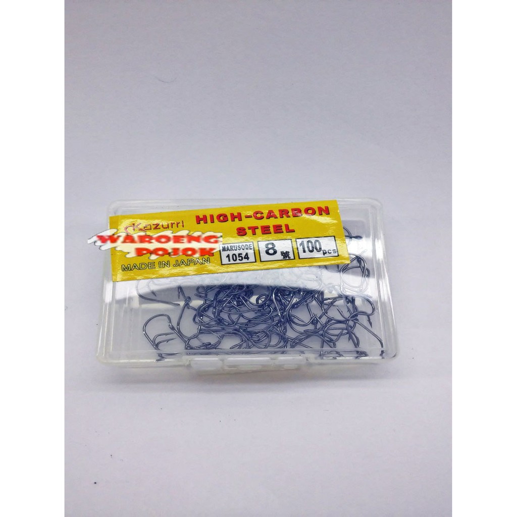 Mata kail Kazurri Carbon Steel no 8 isi 100pcs