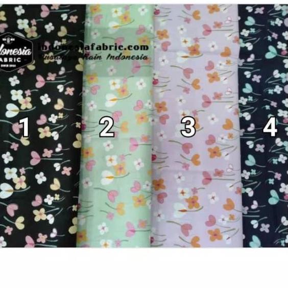 ✩ Kain Katun Jepang Gamis motif Gracey ♀
