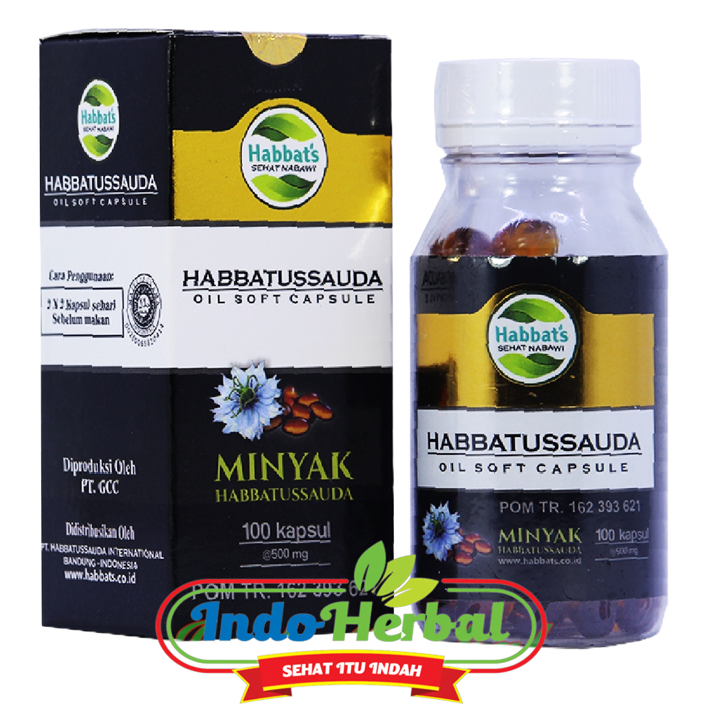 Habbatussauda Sehat Nabawi Oil Soft Capsule | Minyak Jintan 100 Kapsul