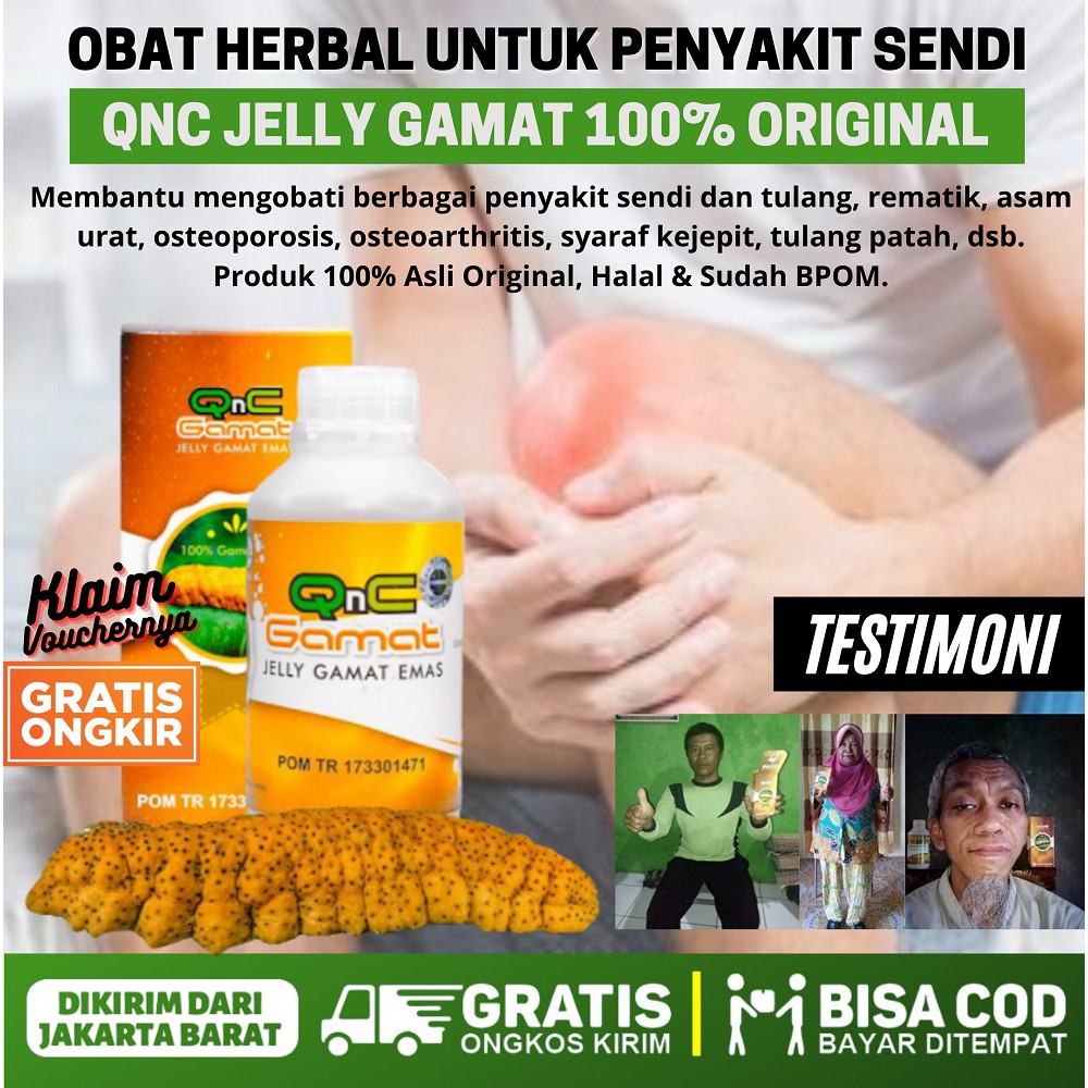 Obat Untuk Pengapuran Tulang dan Sendi - Tulang Keropos - Pengapuran Tulang Belakang / Punggung QNC