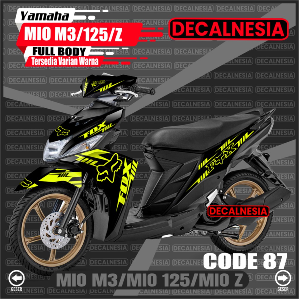 Jual Decalnesia Decal Mio M3 125 Z Full Body Stiker Mio M3 125 Z Sticker Motor Modif Dekal Variasi Aksesoris Racing C87 Indonesia Shopee Indonesia Jual Decalnesia Decal Mio M3 125 Z Full Body Stiker Mio M3 125 Z Sticker Motor Modif Dekal Variasi Aksesoris Racing C87 Indonesia Shopee Indonesia