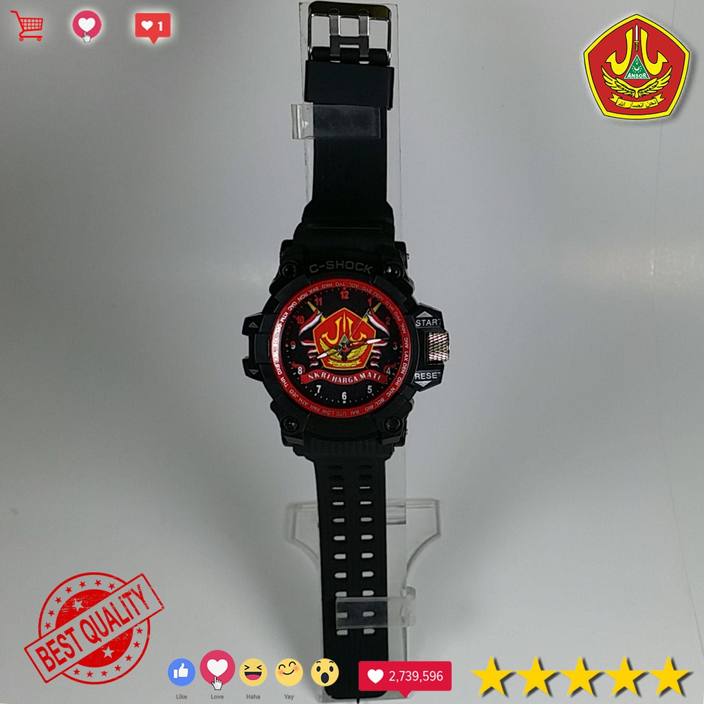 (BEST COLLECTION) JAM TANGAN BANSER ANTI AIR { LIST MERAH }