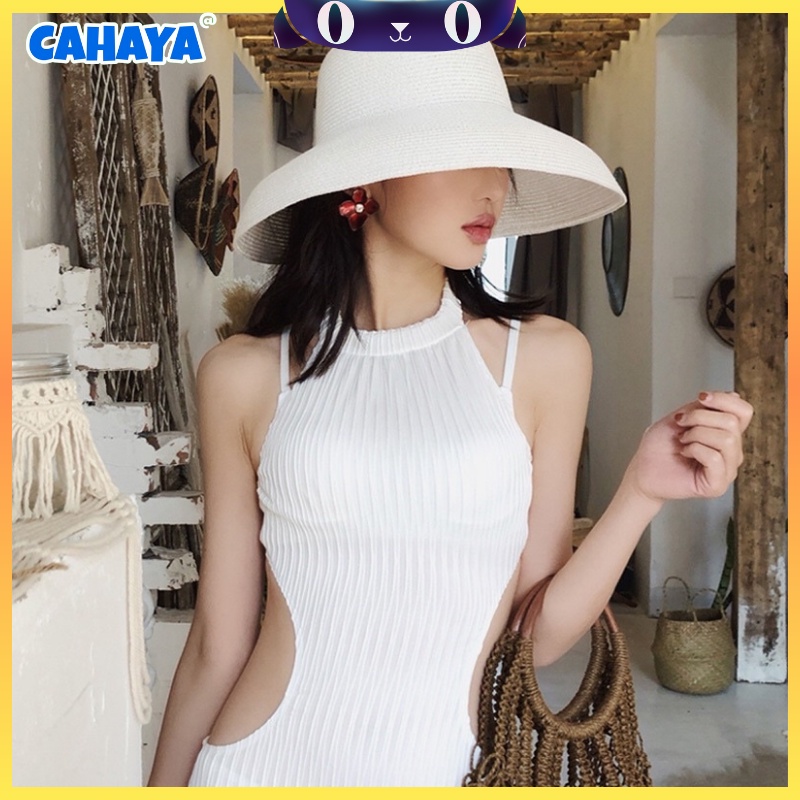 CAHAYA Topi Pantai Wanita Pelindung UV - Summerhat Pantai Import T109