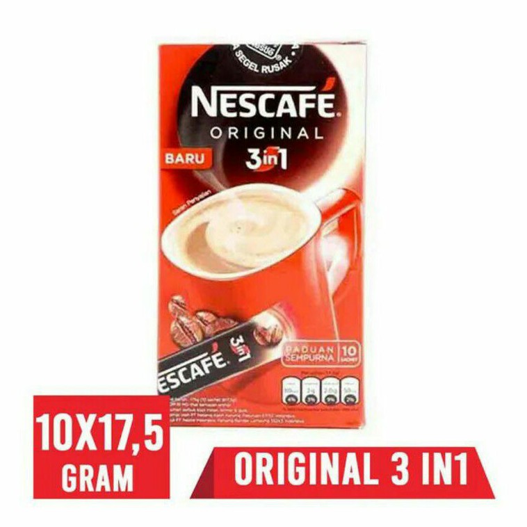 

Nescafe 3 in 1 Kopi Instan [Original /10x17.5g]
