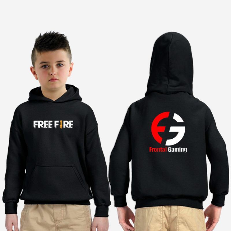 Jaket Hoodie anak Free fire Frontal Gaming sweater anak cowok/cewek