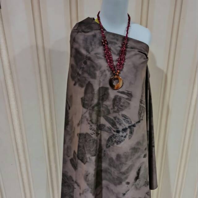 Kain Batik Eco Print Matt Handmade Ramah Lingkungan / Bahan Baju / Bahan Pakaian Pria dan Wanita