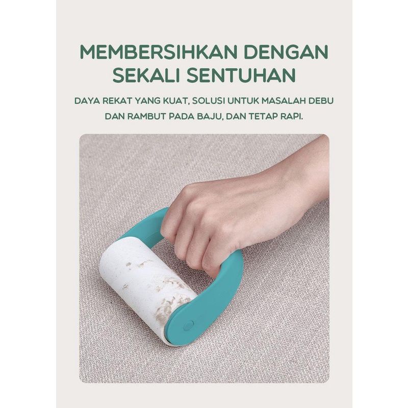 Samono SLR01 Lint Roller Pembersih Debu Bulu Pakaian Portable Super Lengket