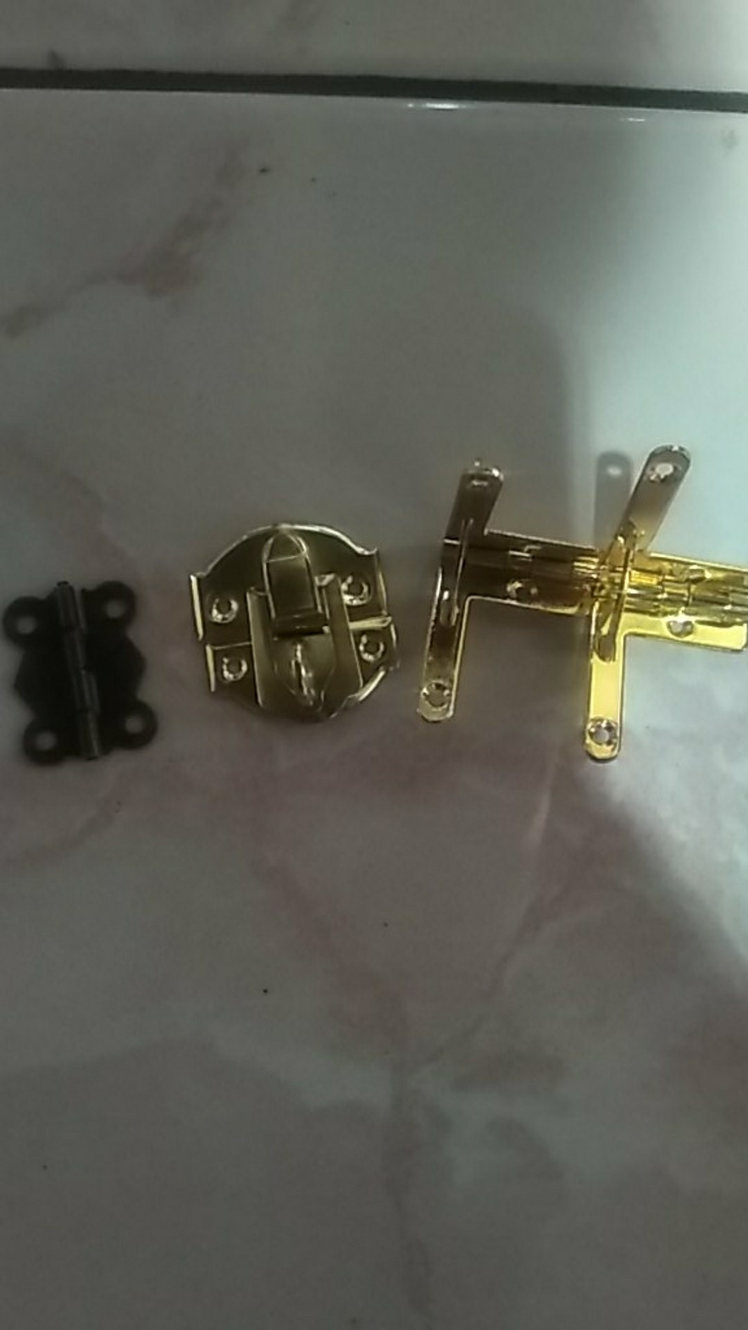 [3 Warna] Engsel Siku L Mini / Engsel Kotak Perhiasan - Sovenir - Giftbox / Engsel L Mini Siku