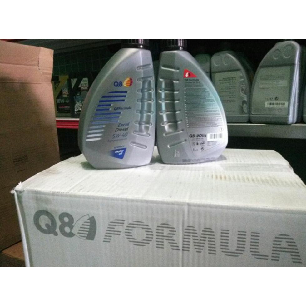 New Oli Mesin Formula Q8 Excel Diesel 5W40 Full Synthetic