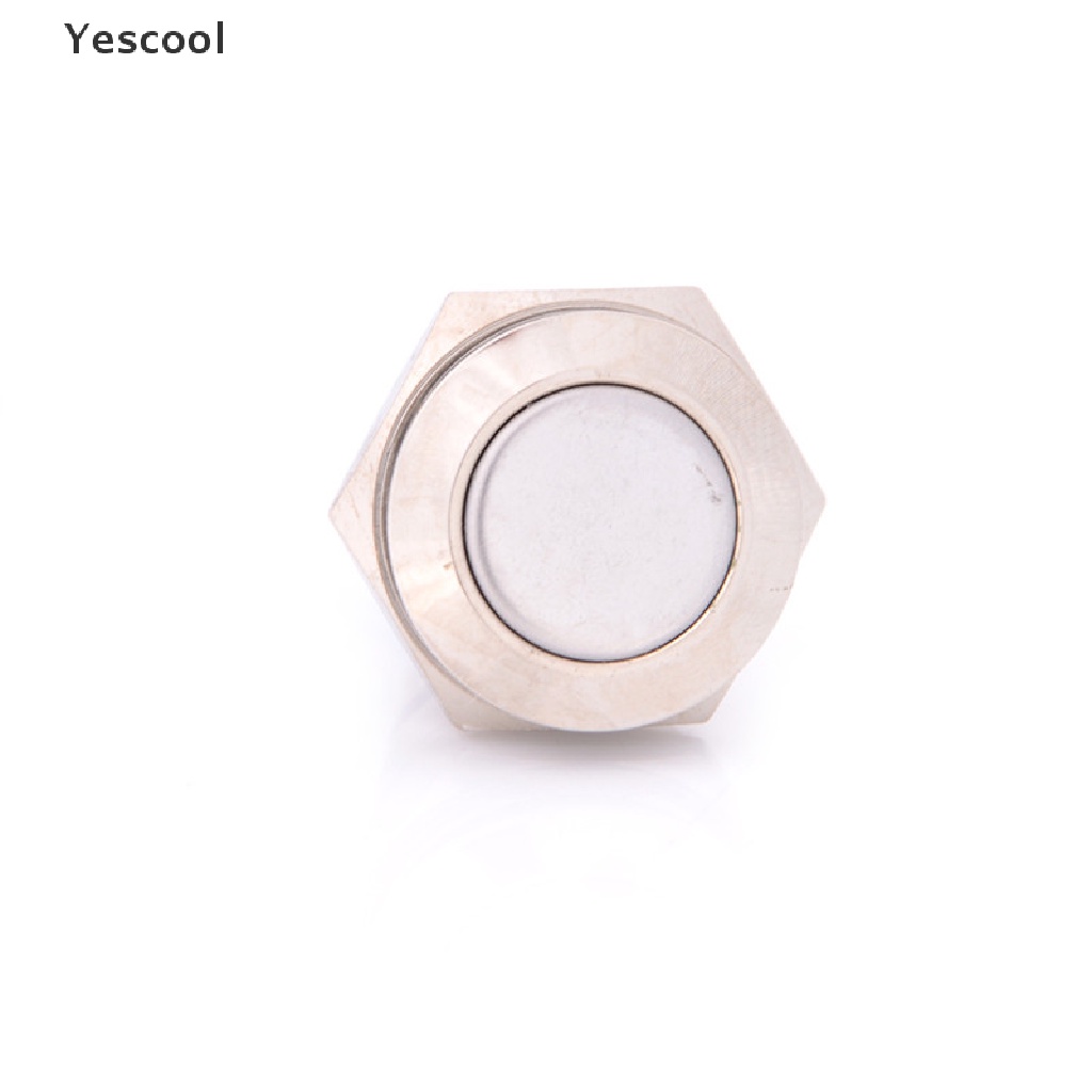 Yescool Saklar Tombol Tekan ON OFF Momentary 16mm Anti Air Bahan Metal Untuk Klakson Mobil