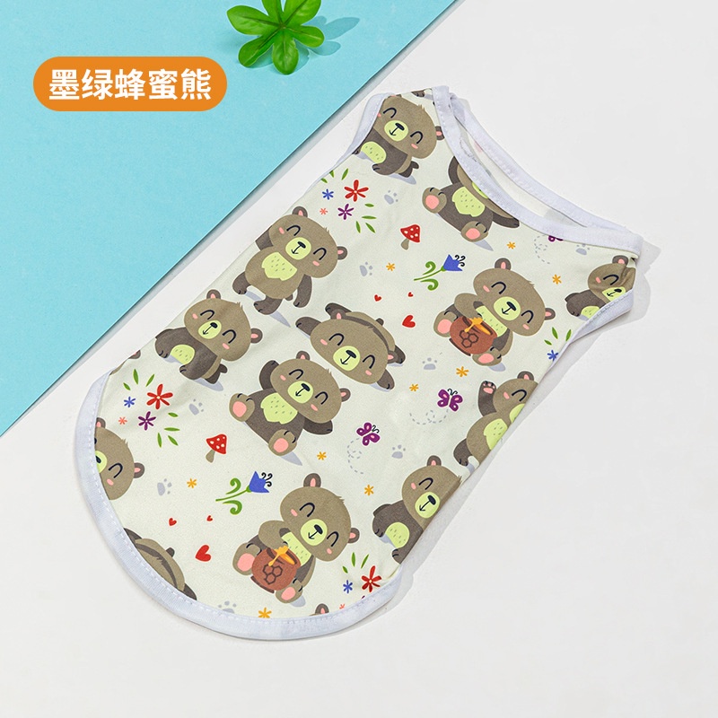 Rompi Motif Print Kartun Untuk Anjing