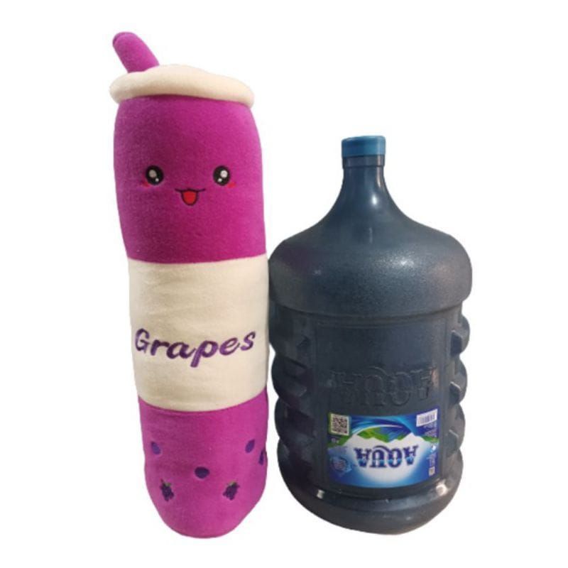 (PROMO) Guling Boba Jumbo LED / Guling Boba Bordir / Guling Viral