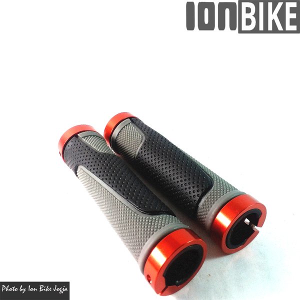 Hand Grip Lock on Bahan Gel Taiwan Warna Merah anodize Murah termurah ion bike jogja