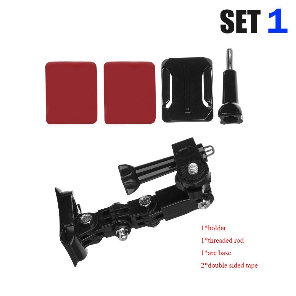 POPULAR Populer5/19 /20pcs Helm Depan Dagu Mount Full Face Stand Motor Adjustable Dukungan Untuk Gopro Hero7 6 5 4 Aksesoris