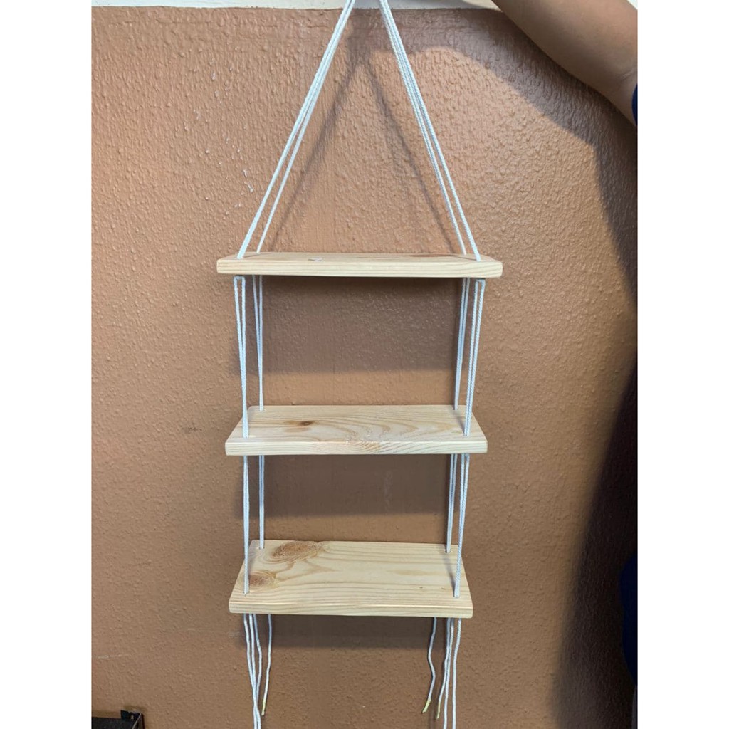 Rak Gantung Ambalan Tali // Rak Susun 3 // Rak Kayu Gantung // Amtali