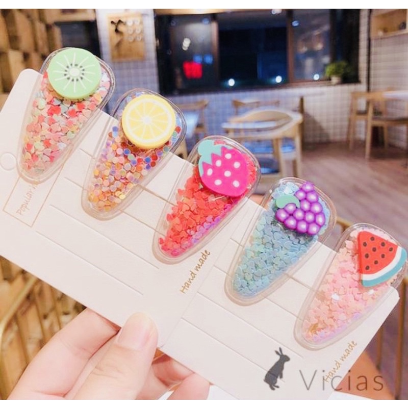 Jepit Rambut Anak Perempuan Sparkle Fruity