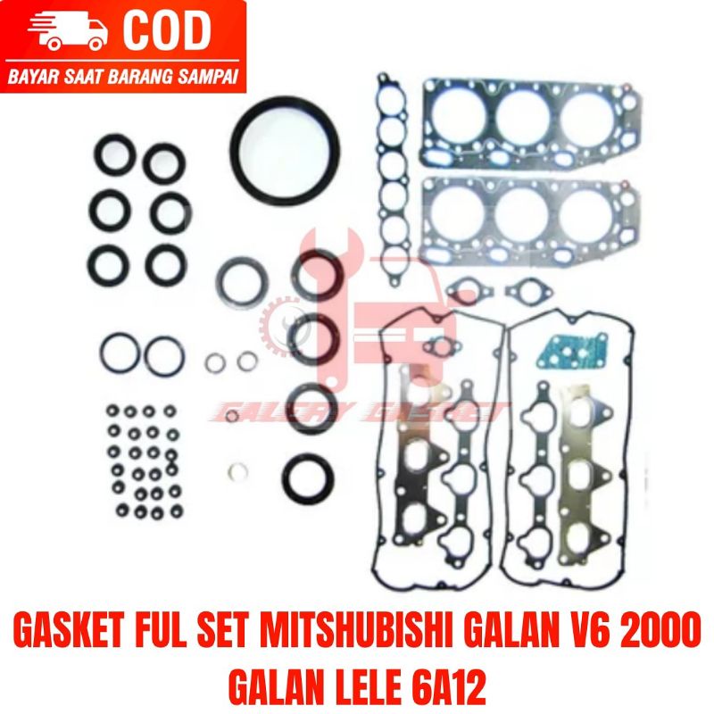 Jual GASKET FUL SET MITSUBISHI GALAN LELE 2000CC MESIN V6 PAKING SET