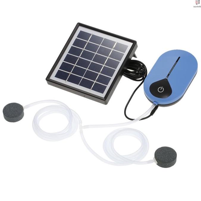 POMPA AERATOR OKSIGEN 1.5W 3600MAH TENAGA SURYA UNTUK AKUARIUM / KOLAM SDFG34CE