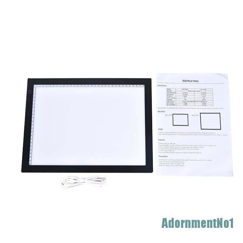 (AdornmentNo1) Papan Gambar LED Ukuran A5 Dengan Port USB