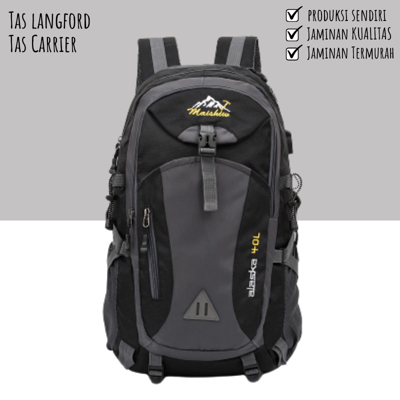 Tas Ransel Pria Cowok Ransel Backpack Carrier laptop 14 inch Hiking Import Terbaru Pria Cowok