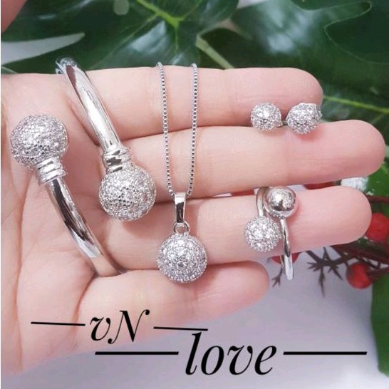 Xuping Set Perhiasan Wanita Silver 169221