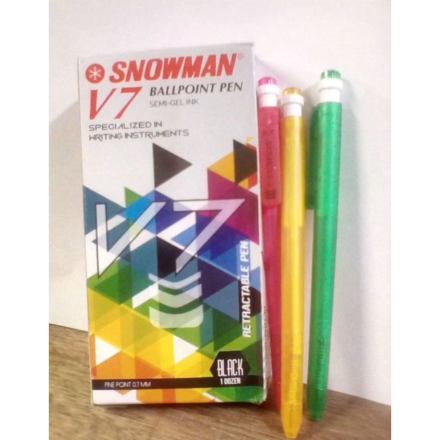 

Ballpoint. pen.snowman.V7.isi.12pcs.0.7mm