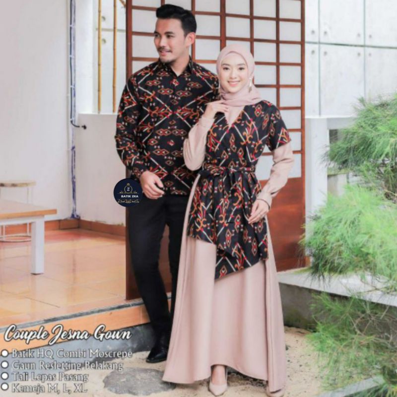 Best Seller Set Couple Kondangan Jesna Goun/new Arrival Edisi Led Series/couple Batik Ori Seragam Keluarga QMQyxE3cz305QQW