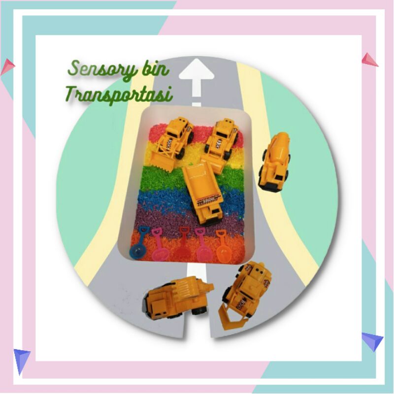 Sensory Bin Transportasi
