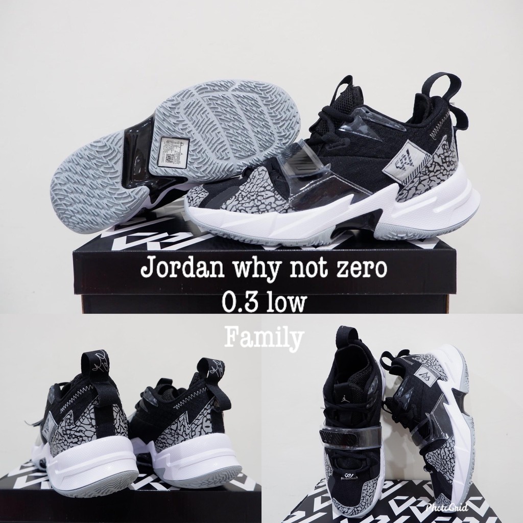  sepatu  basket air jordan  why  not  zero  3  low family 