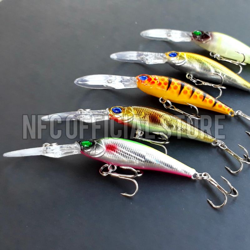 Lure minnow lidah panjang 9 cm / 6 gr Floating Dengan warna dan Action Killer