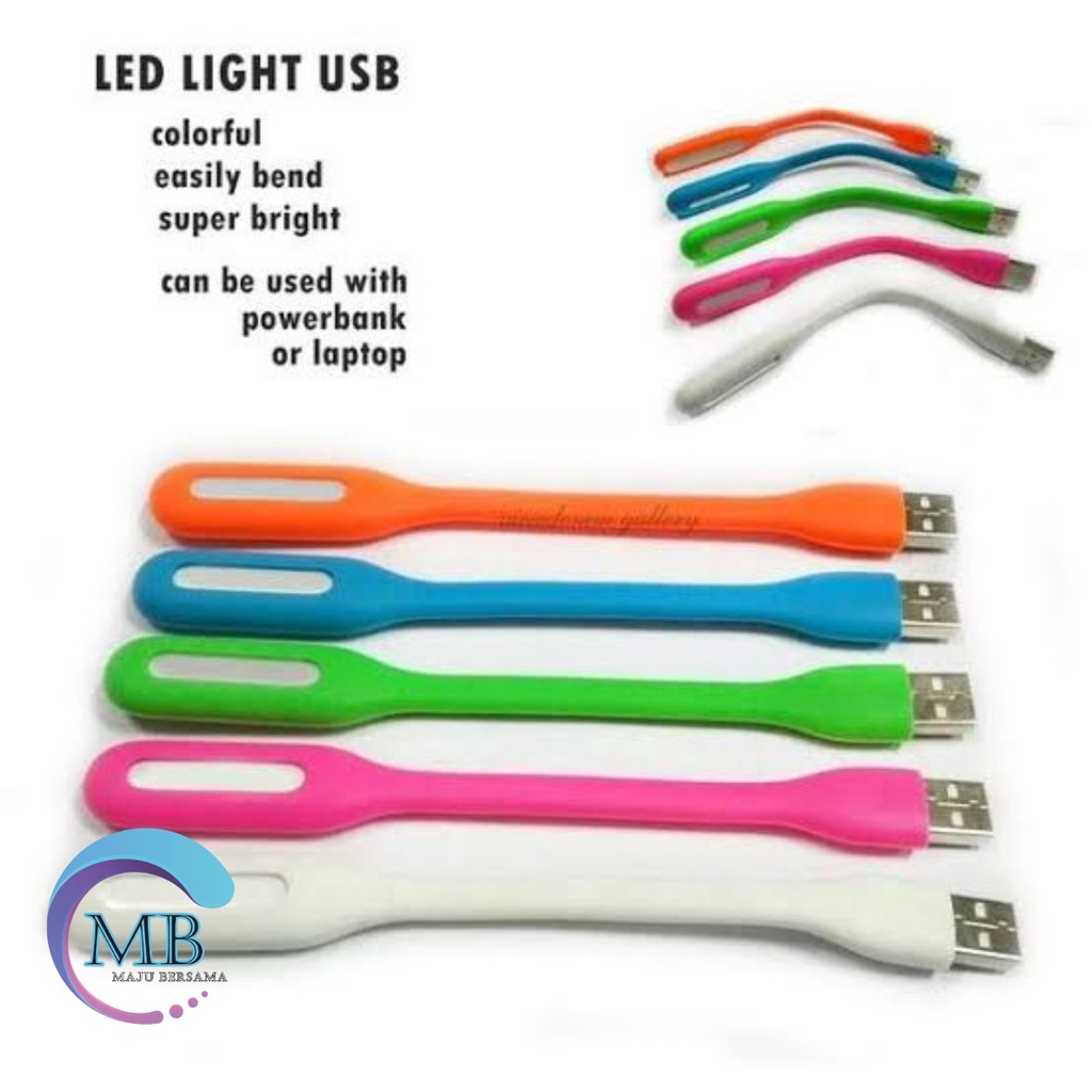 LAMPU LED SIKAT GIGI USB FLEXIBEL Emergensi/BACA/TIDUR/Emergeny Lamp TERANG NON PACKING ORIGINAL MB2420