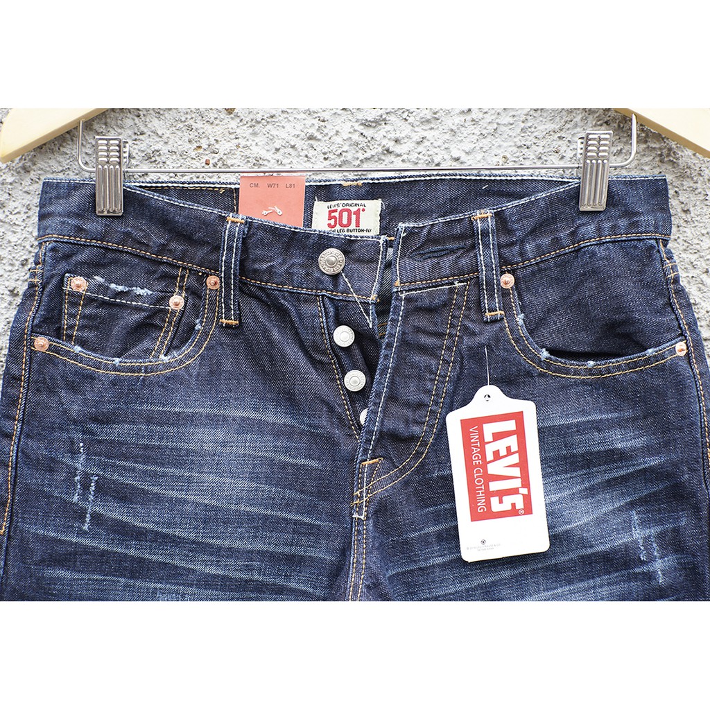 Levi's 501 Jeans Pendek | Made in Japan | Jeans Pria 501PDK-BLUE