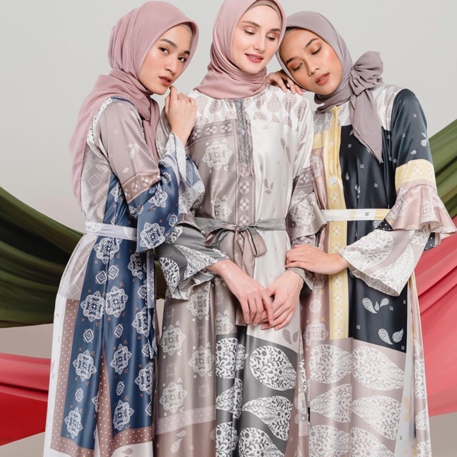 Pesanan mba aldrian | NEW LEMBARAN DRESS BY VANILLA HIJAB COLOUR QUEEN SIZE M INCLUDE INNER HIJAB