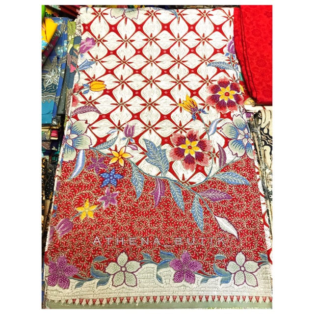 Batik Dolbi Dolby Dobi Doby Dobby Seragam Kain Bahan Couple Baju Pasangan Sepasang Merah Putih Natal