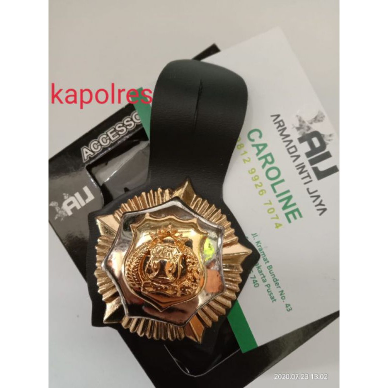 

Tanda Jabatan Kw1 Exclusive Lux Kilap KAPOLRES | Tanda Jabatan Kw1 Ka pol res exclusive