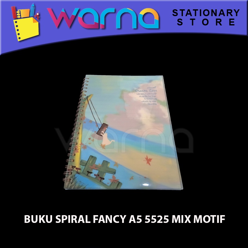 

BUKU SPIRAL FANCY A5 5525 MIX MOTIF